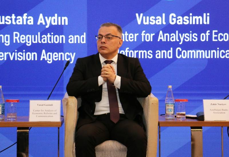 Vusal Gasimli, Executive Director of CAERC made an opening speech at FINTEX SUMMIT BAKU 2024