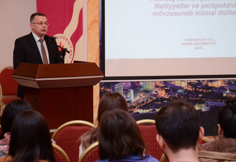 Dr. Vusal Gasimli Delivers Public Lecture at Khazar University