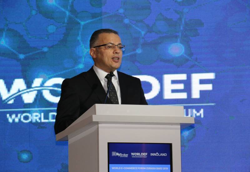 Vüsal Qasımlı “World E-Commerce Eurasia 2019” Baku Forumunda çıxış edib