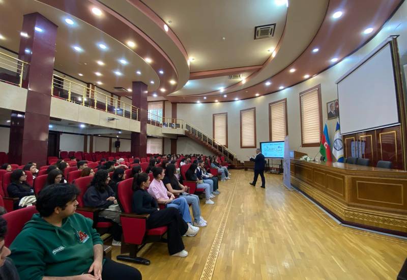 An info session was held at Baku State University as part of the "Startup School 3" project