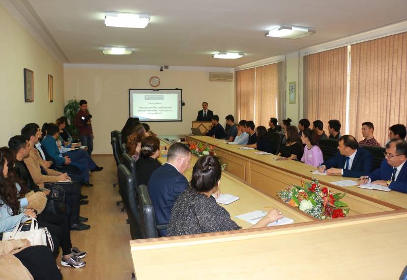 CAERC Holds Public Lecture at Azerbaijan University of Cooperation
