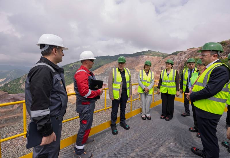 An info-tour to the Chovdar Integrated Regional Processing Area was organized for CAERC employees