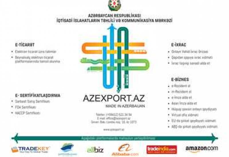 Azexport.az Portalı - Made in Azerbaijan brendinin xaricə açılan pəncərəsi