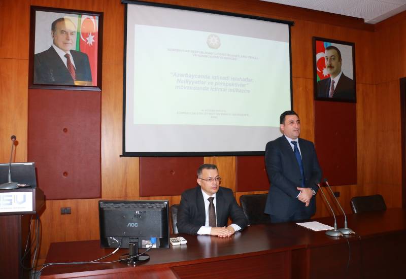 CAERC Holds Public Lecture at Azerbaijan State University of Oil and Industry