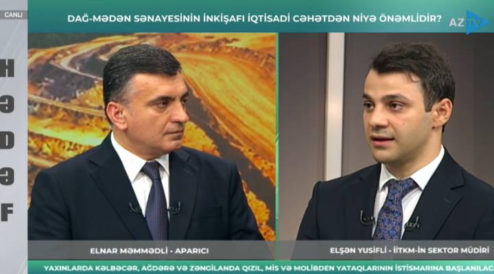 İİTKM-in sektor müdiri Elşən Yusifli AZTV-nin "Hədəf" verilişinin qonağı olub