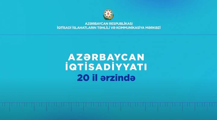 20 il ərzində Azərbaycan iqtisadiyyatının ümumi daxili məhsula dair göstəriciləri