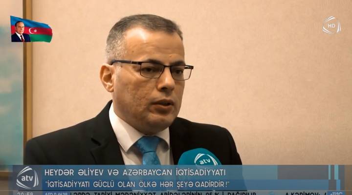 Vusal Gasimli, the executive director of CAERC, gave an interview to ATV News