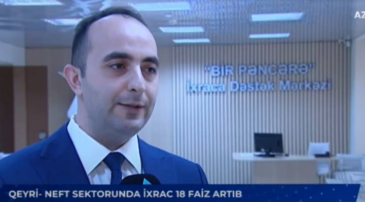 İİTKM-in şöbə müdiri: Qeyri-neft-qaz sektoru üzrə ixrac artıb (AZTV İqtisadiyyat)